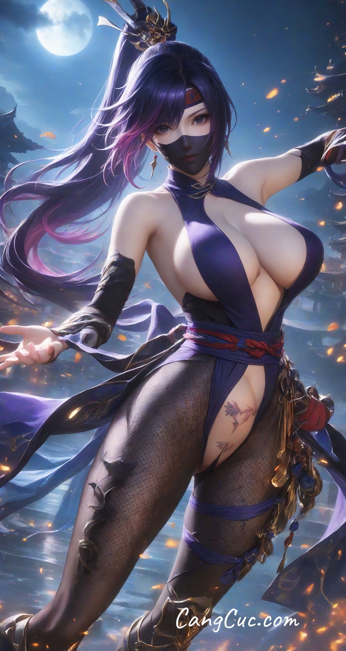 [AI Generated] 女忍者【墨迹】